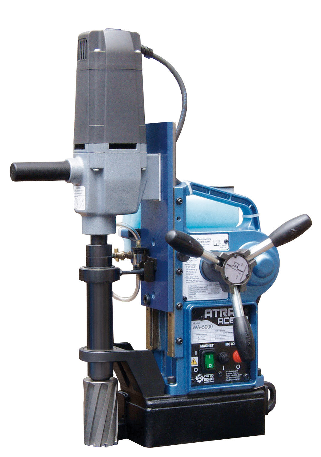 Portable magnetic deals drilling machine